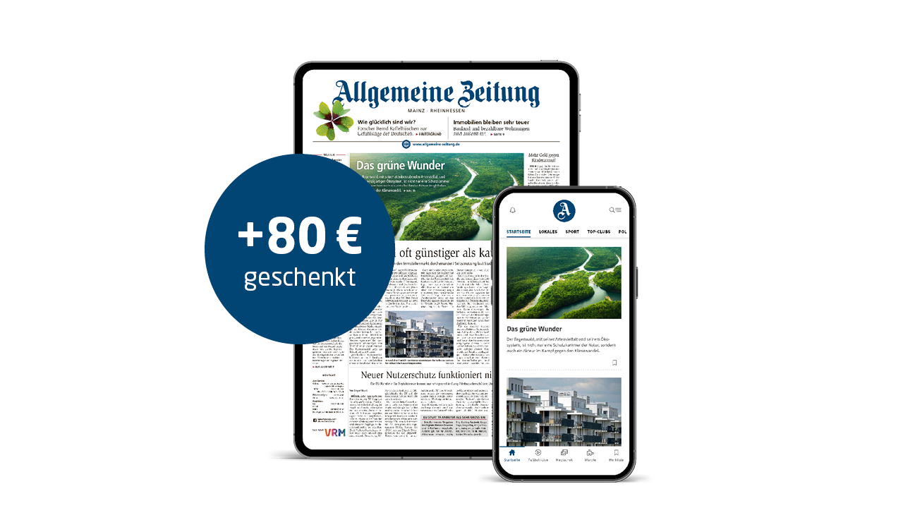 Allgemeine Zeitung Digital komplett Leser werben Leser 80 € Barprämie
 