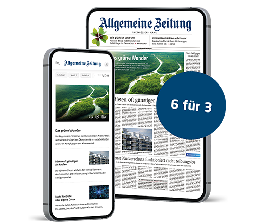 Allgemeine Zeitung - 6 Monate lesen, nur 3 zahlen - Base