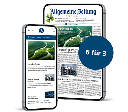 Allgemeine Zeitung - 6 Monate lesen, nur 3 zahlen - Base
