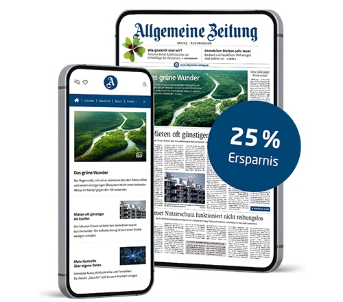 Allgemeine Zeitung - 6 Monate mit 25 % Rabatt lesen - Base
