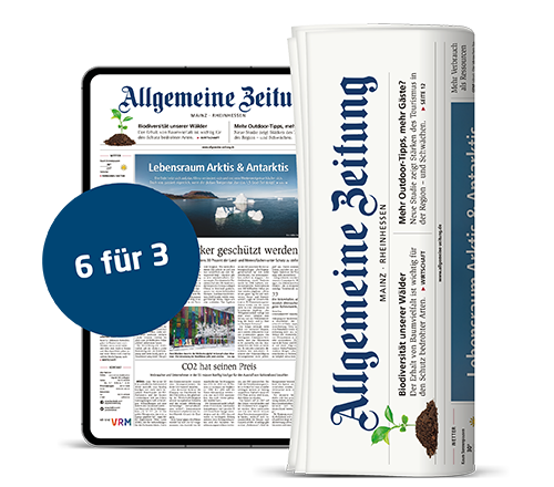 Allgemeine Zeitung - 6 Monate lesen, nur 3 zahlen - Base