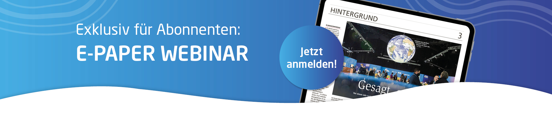 Webinar zum E-Paper