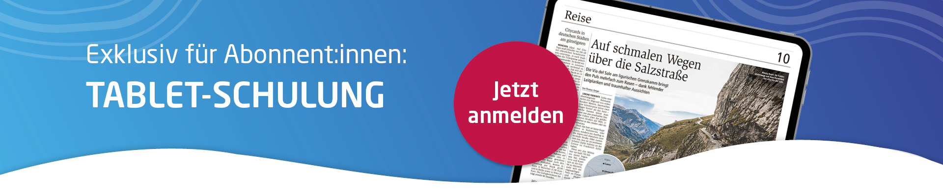 Tablet-Schulung