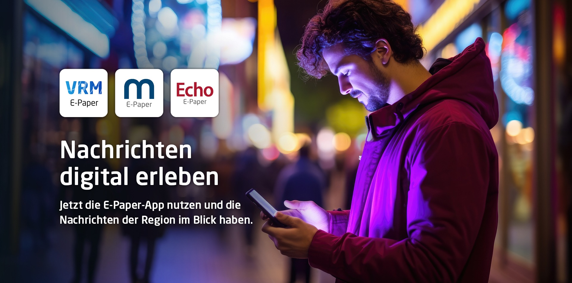 E-Paper-App Übersichtsseite