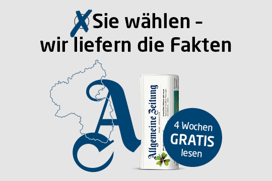 Allgemeine Zeitung - 4 Wochen gratis lesen - Base