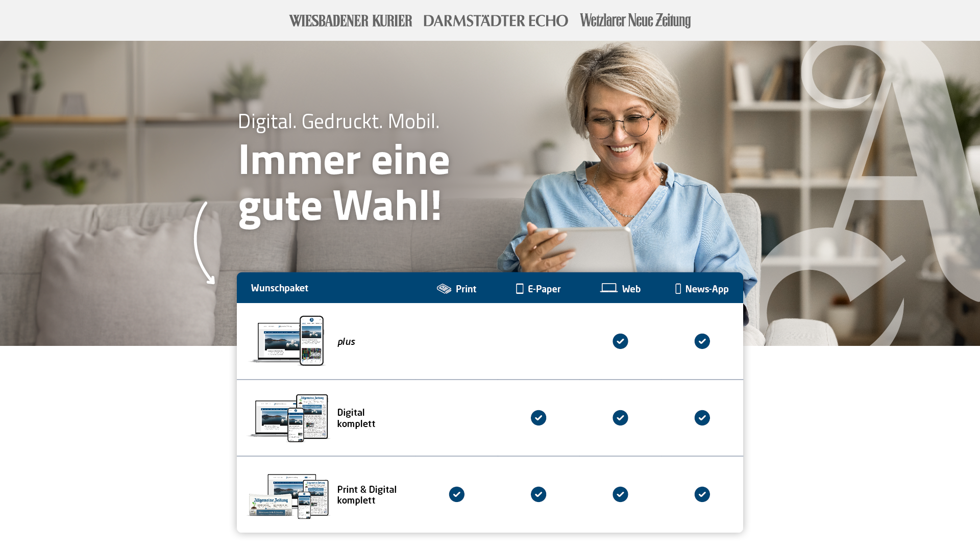 Erklärseite Bündelübersicht