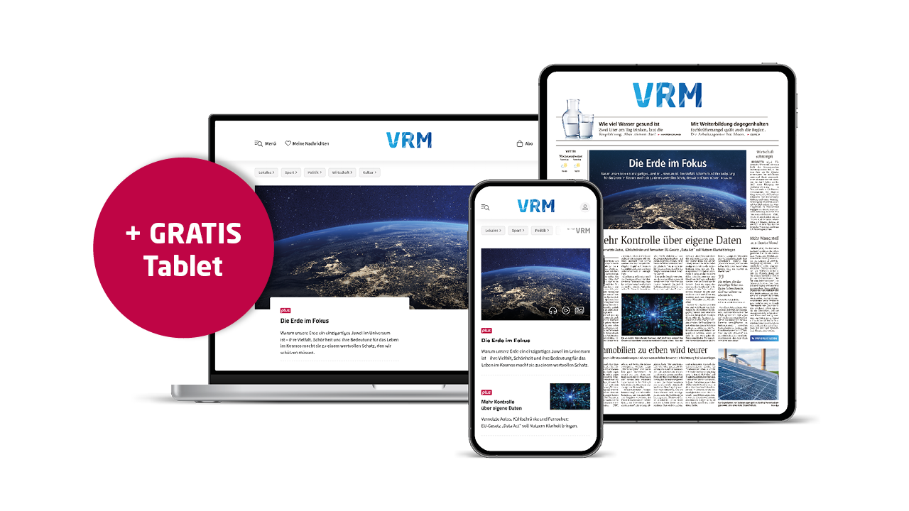 Digital komplett inkl. gratis Tablet Ihre VRMTageszeitung