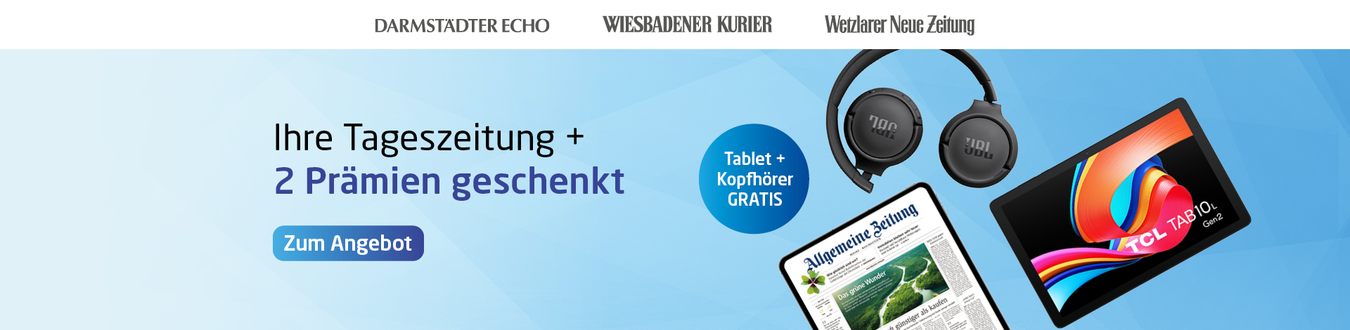 Link zum Angebot - Jetzt das Digitalpaket inklusive zwei gratis Prämien sichern.