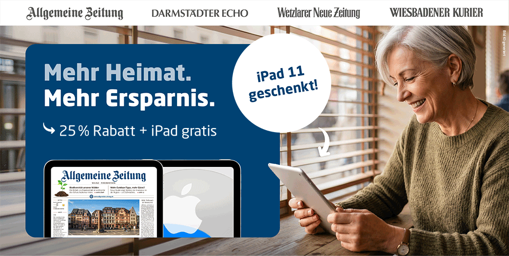 Link zum Angebot - Gratis iPad + 25 % Rabatt