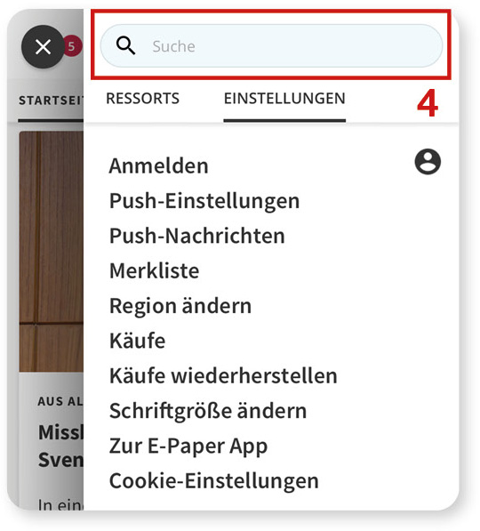 Suche News-App