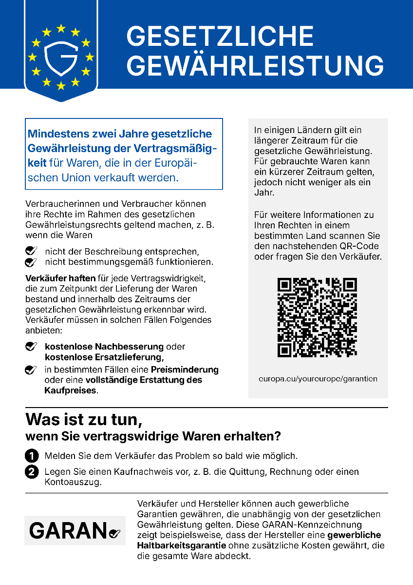 Gewährleistungs-Label