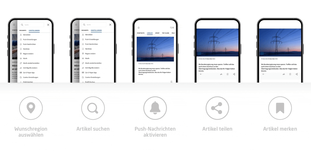 News-App Features Slider