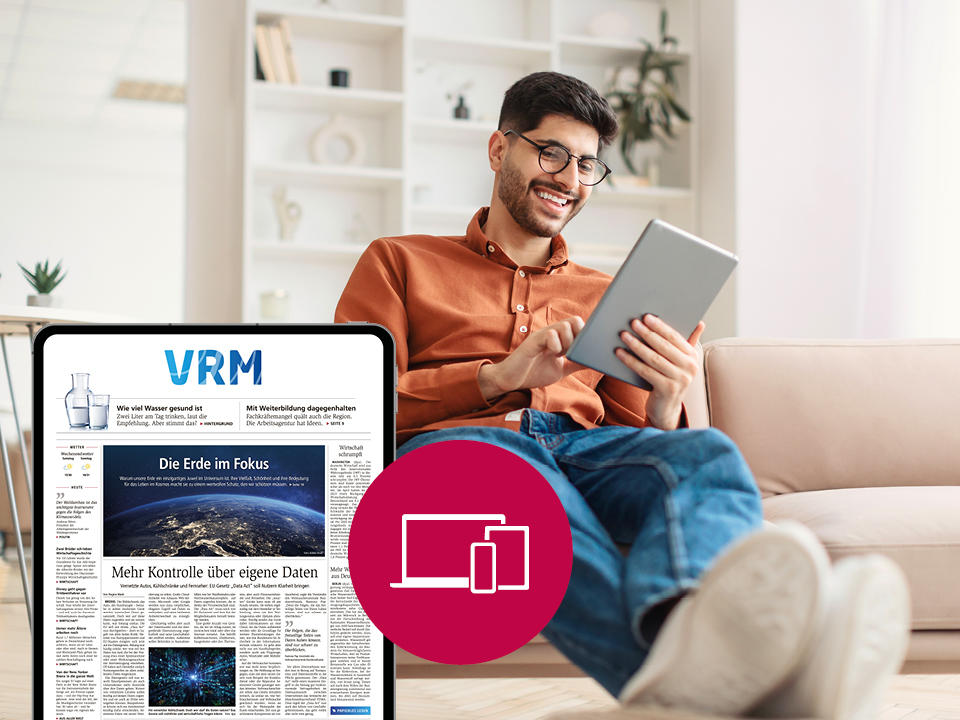 VRM-Tageszeitung digitale Nachrichten 6 Monate sparen Vorzugspreis