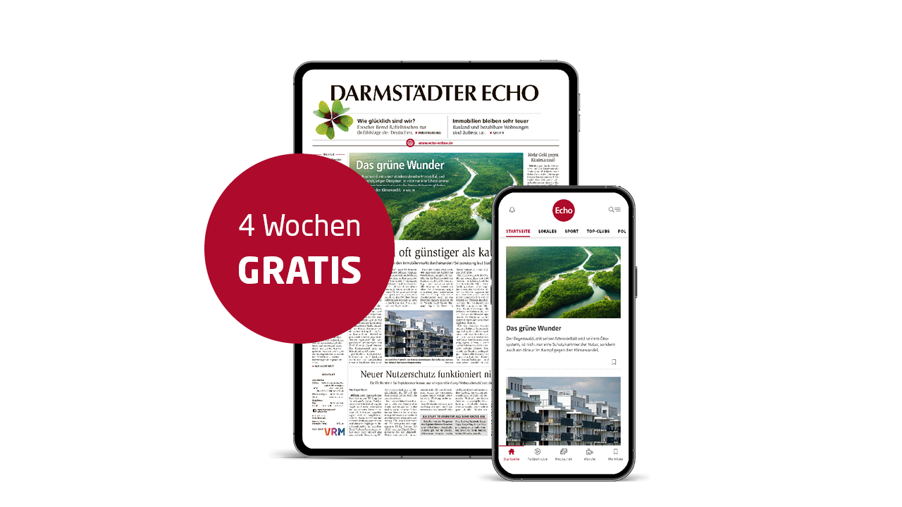 Darmstädter Echo Digital komplett 4 Wochen gratis
