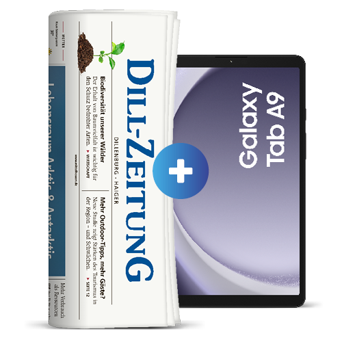 Dill-Zeitung gedruckte Zeitung Preisvorteil Gratis Tablet Angebot Produkt