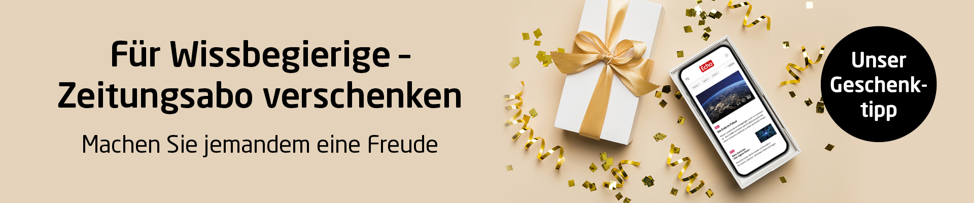 Zeitungsabo verschenken