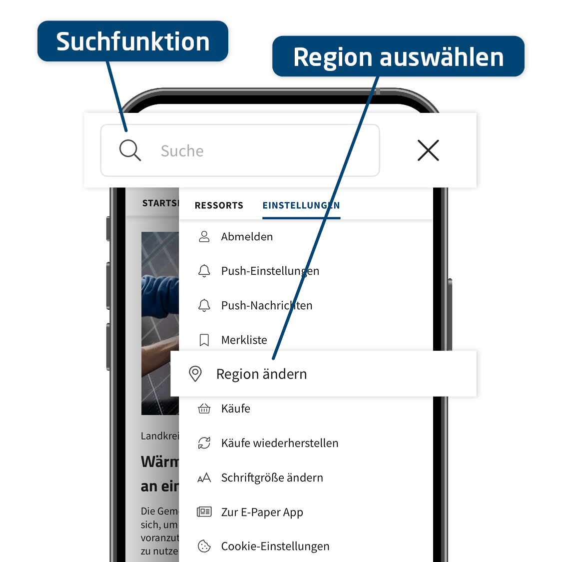 Dies ist ein Bild von Erklärseite New-App-NEU