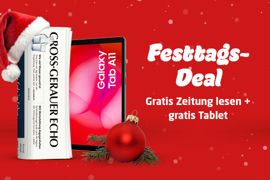 Print & Digital komplett bis Ende Februar kostenlos und mit gratis Samsung Galaxy Tab A11 – Base