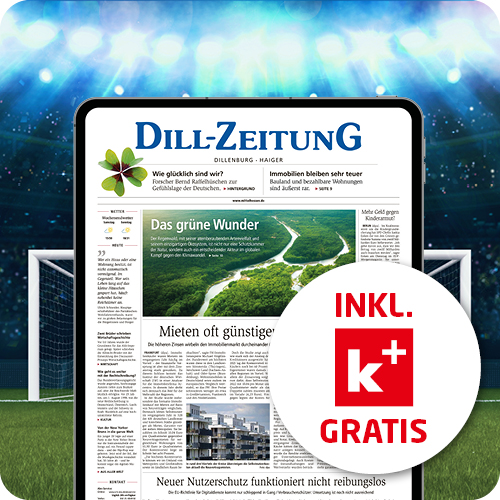 Dill-Zeitung 50 % Rabatt kicker+ gratis Produkt