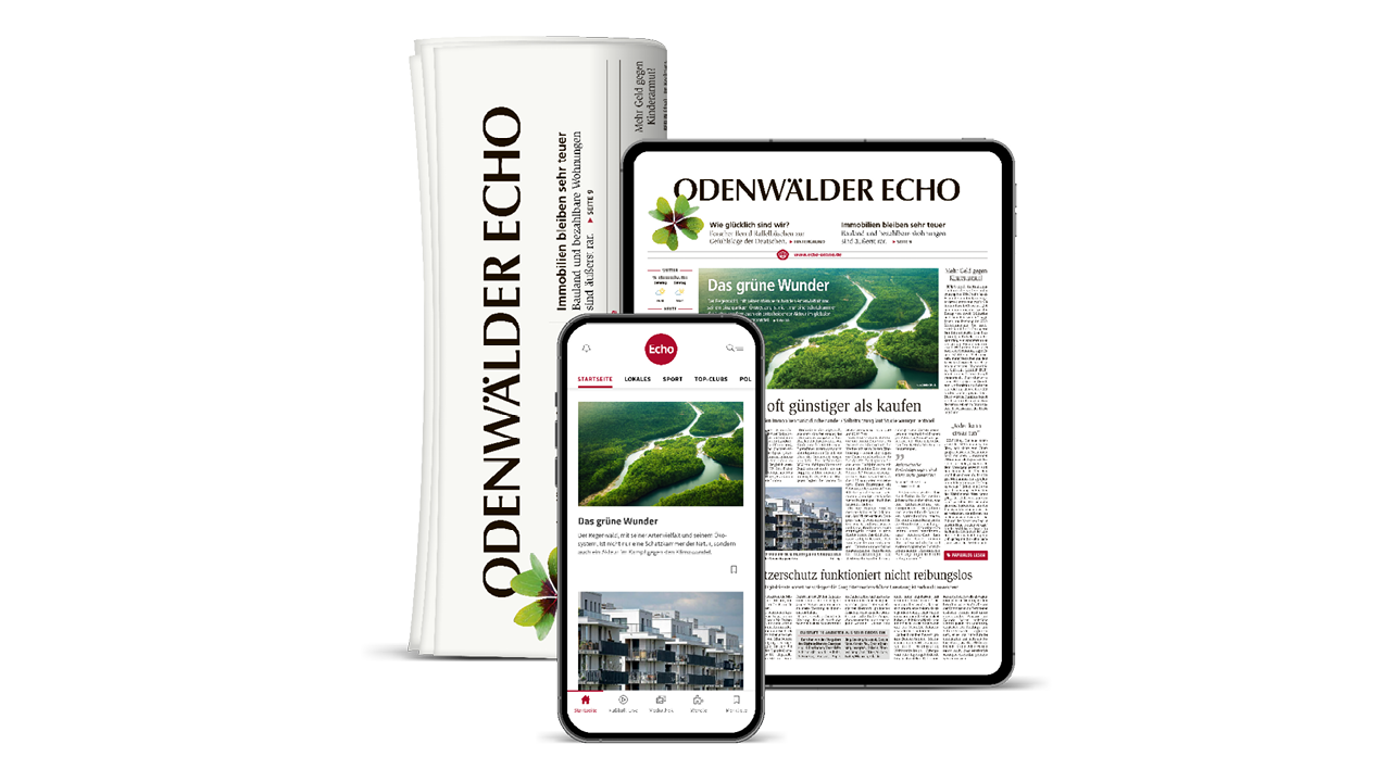 Odenwälder Echo  Digital komplett und Print am Samstag Flex 