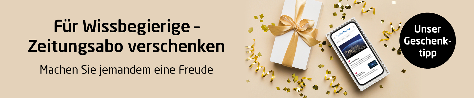 Zeitungsabo verschenken