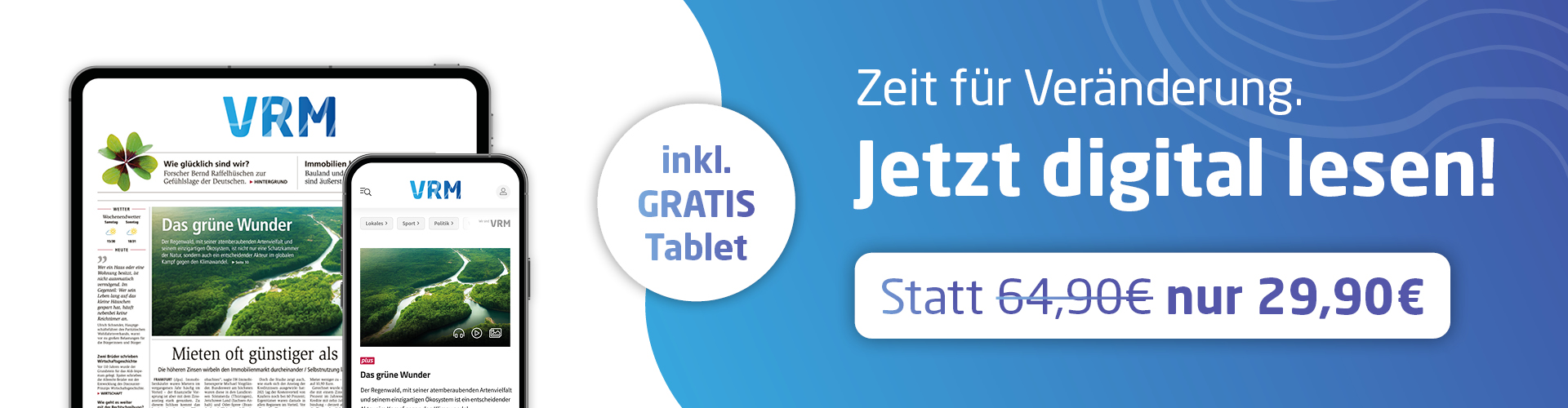 Wechselangebot Print zu DK plus gratis Tablet