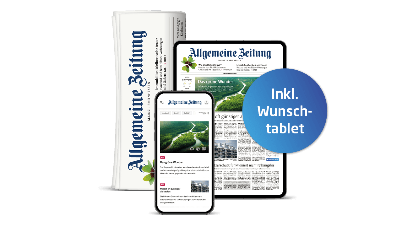 AboAngebote mit Tablet Allgemeine Zeitung