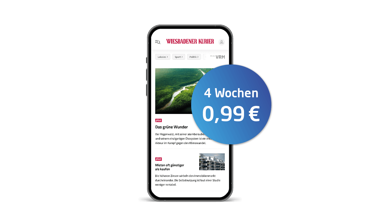 plus Probemonat für 0,99€ Wiesbadener Kurier