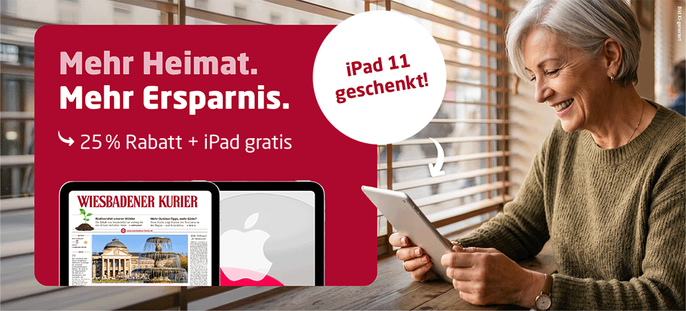 Link zum Angebot - Gratis iPad + 25 % Rabatt