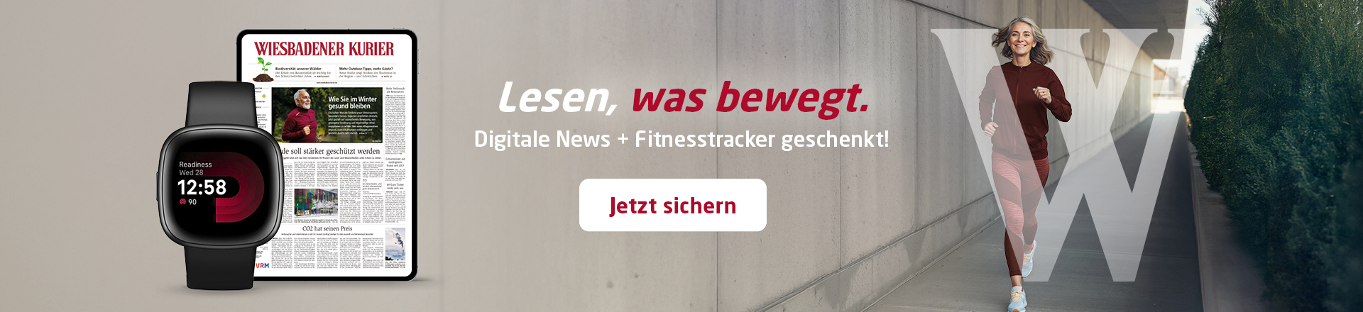 Link zum Angebot - Digitale News + Fitnesstracker geschenkt!