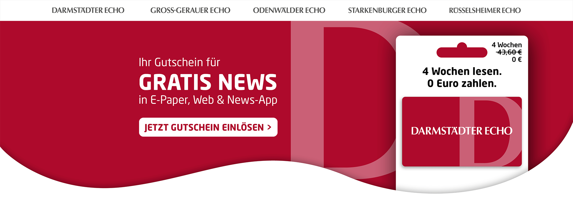 Link zum Angebot - Gutschein einlösen: 4 Wochen Gratis-News