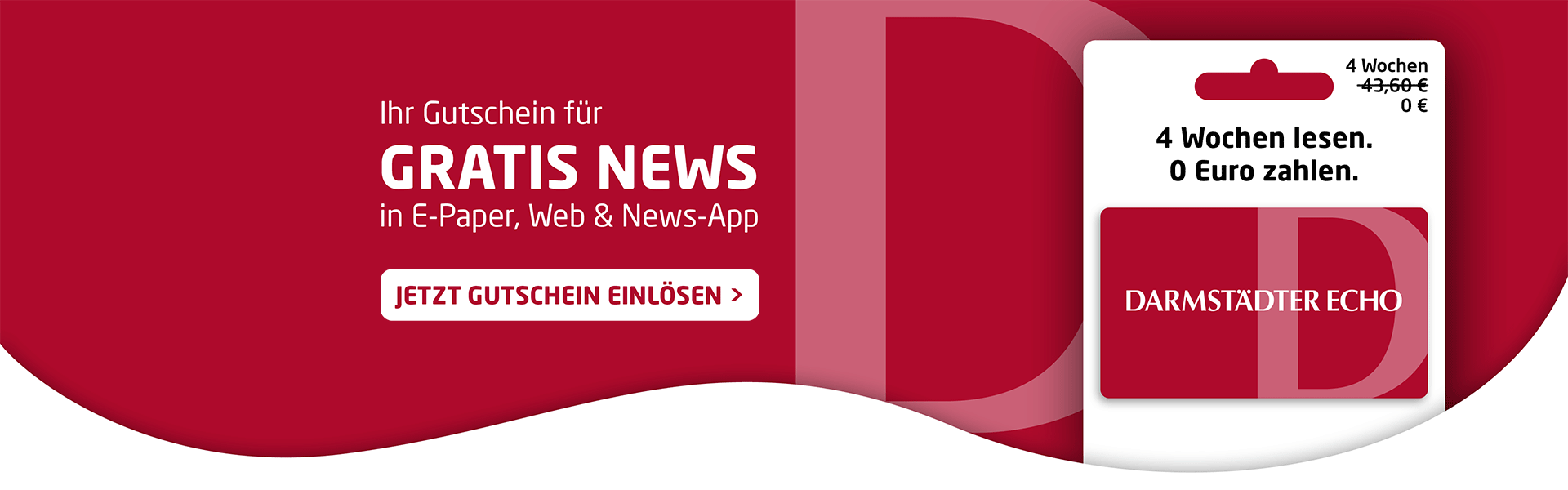 Link zum Angebot - Gutschein einlösen: 4 Wochen Gratis-News