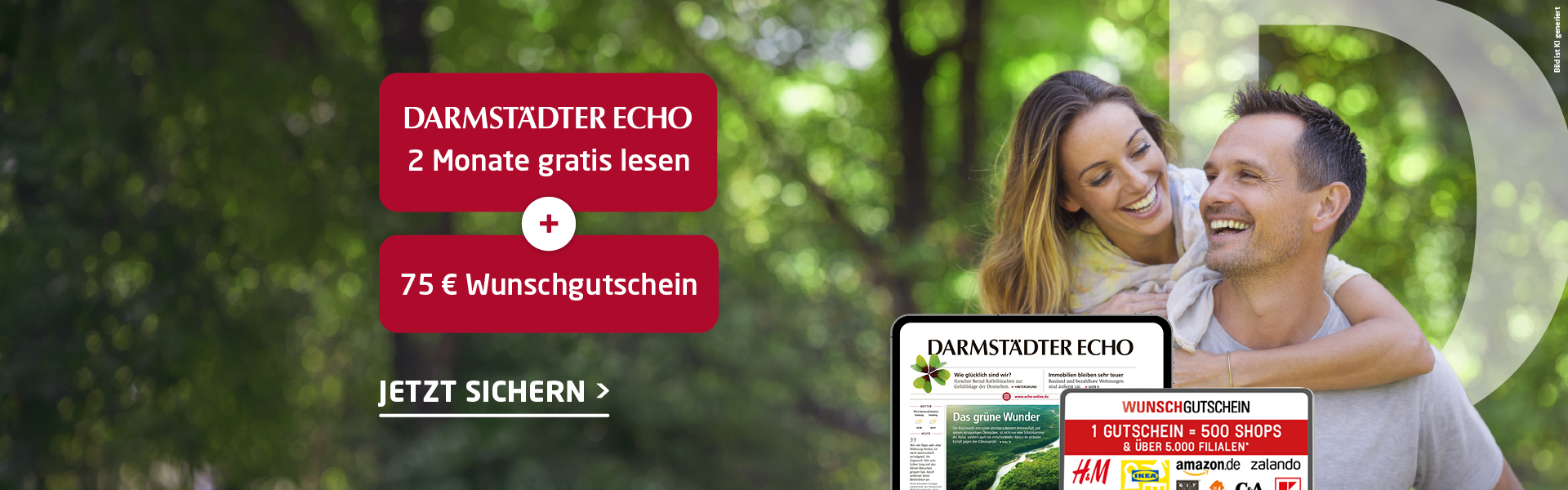 Link zum Angebot - 2 Monate gratis lesen + 75 € Wunschgutschein