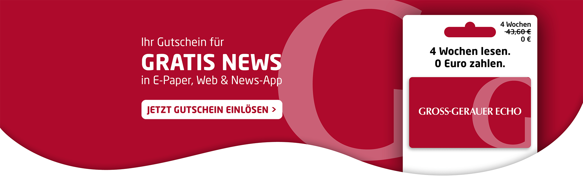 Link zum Angebot - Gutschein einlösen: 4 Wochen Gratis-News