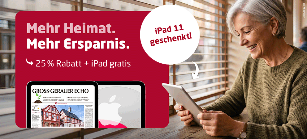 Link zum Angebot - Gratis iPad + 25 % Rabatt