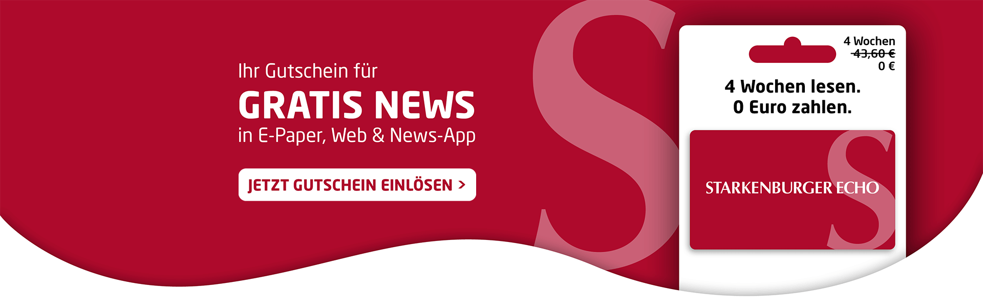 Link zum Angebot - Gutschein einlösen: 4 Wochen Gratis-News