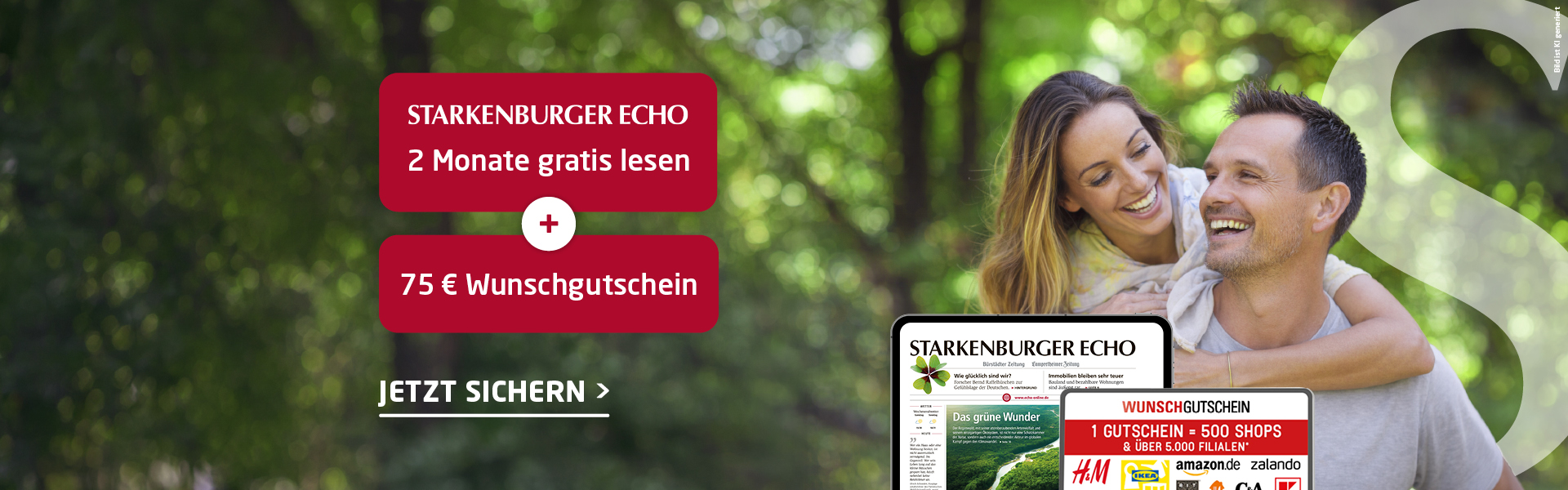 Link zum Angebot - 2 Monate gratis lesen + 75 € Wunschgutschein
