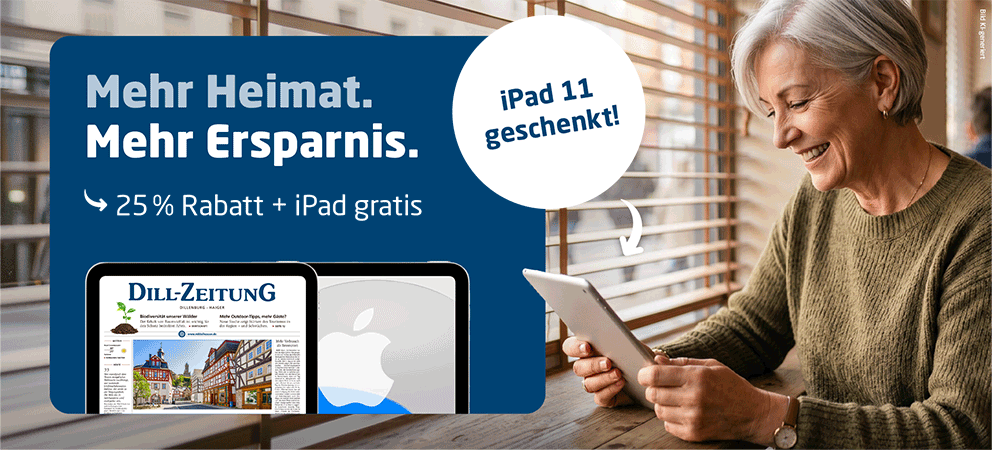 Link zum Angebot - Gratis iPad + 25 % Rabatt