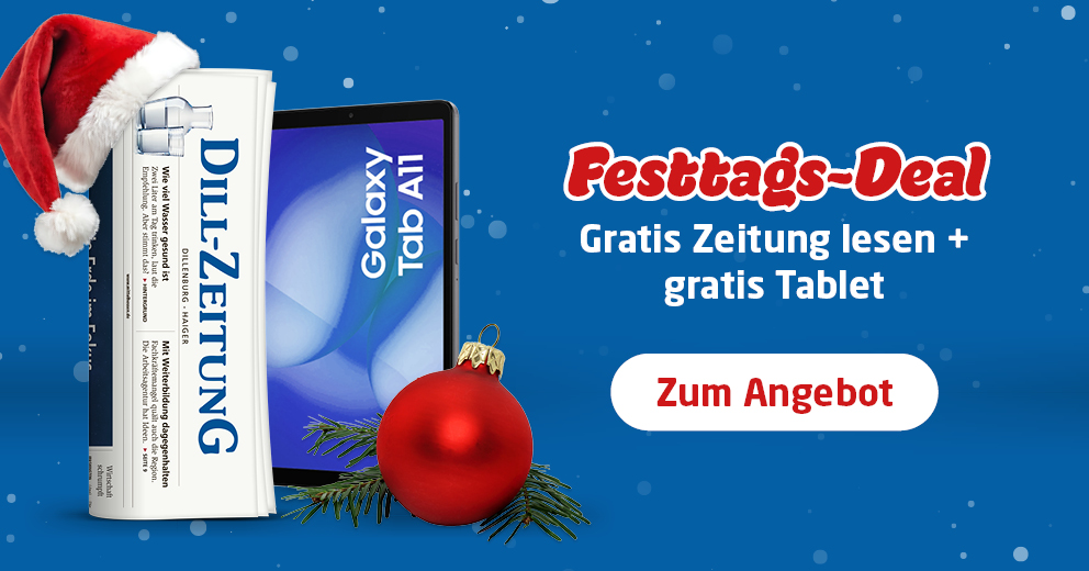Link zum Angebot - Festtags-Deal: Gratis Zeitung lesen + gratis Samsung Galaxy Tab A11