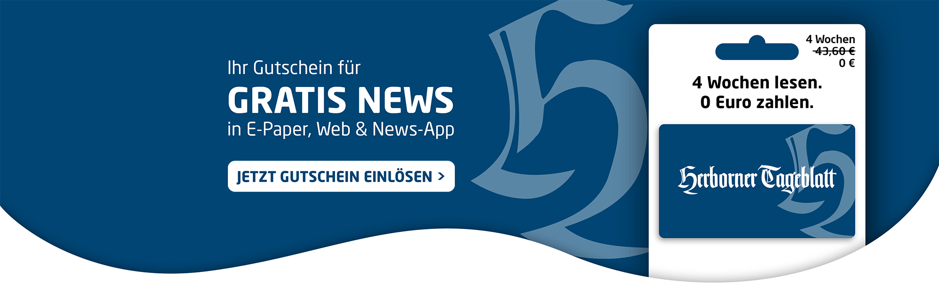 Link zum Angebot - Gutschein einlösen: 4 Wochen Gratis-News