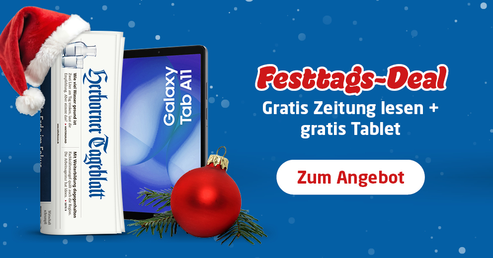 Link zum Angebot - Festtags-Deal: Gratis Zeitung lesen + gratis Samsung Galaxy Tab A11