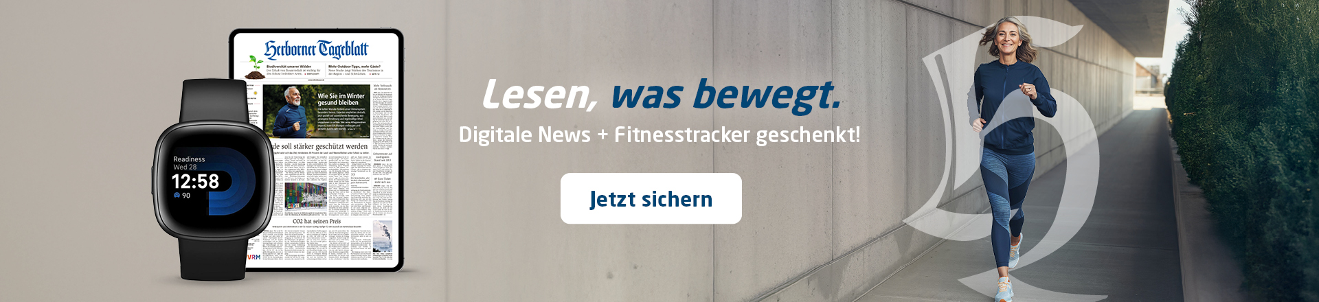 Link zum Angebot - Digitale News + Fitnesstracker geschenkt!