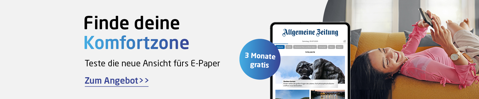 Die neue E-Paper-Ansicht 3 Monate gratis testen