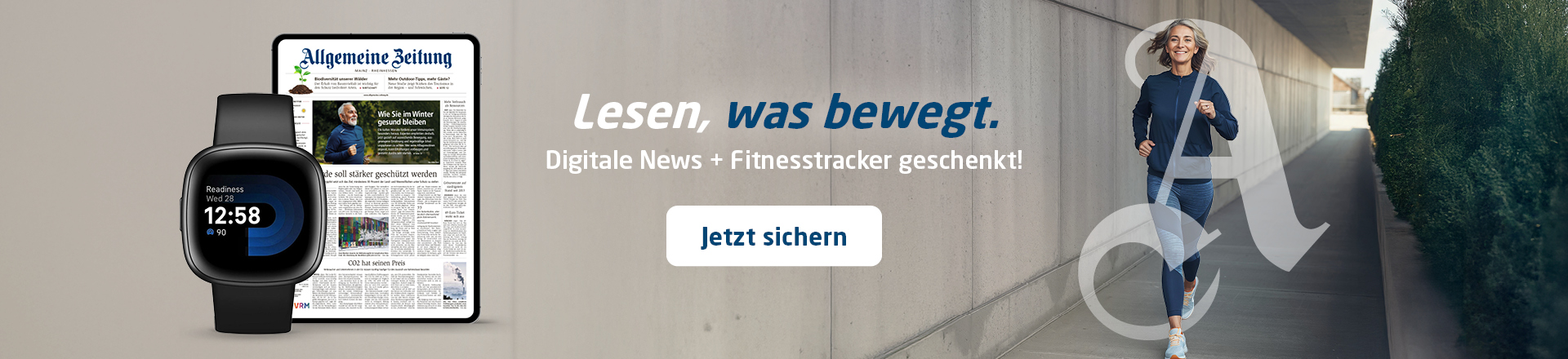 Link zum Angebot - Digitale News + Fitnesstracker geschenkt!