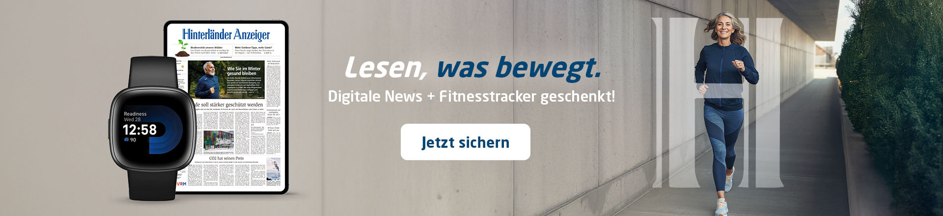 Link zum Angebot - Digitale News + Fitnesstracker geschenkt!