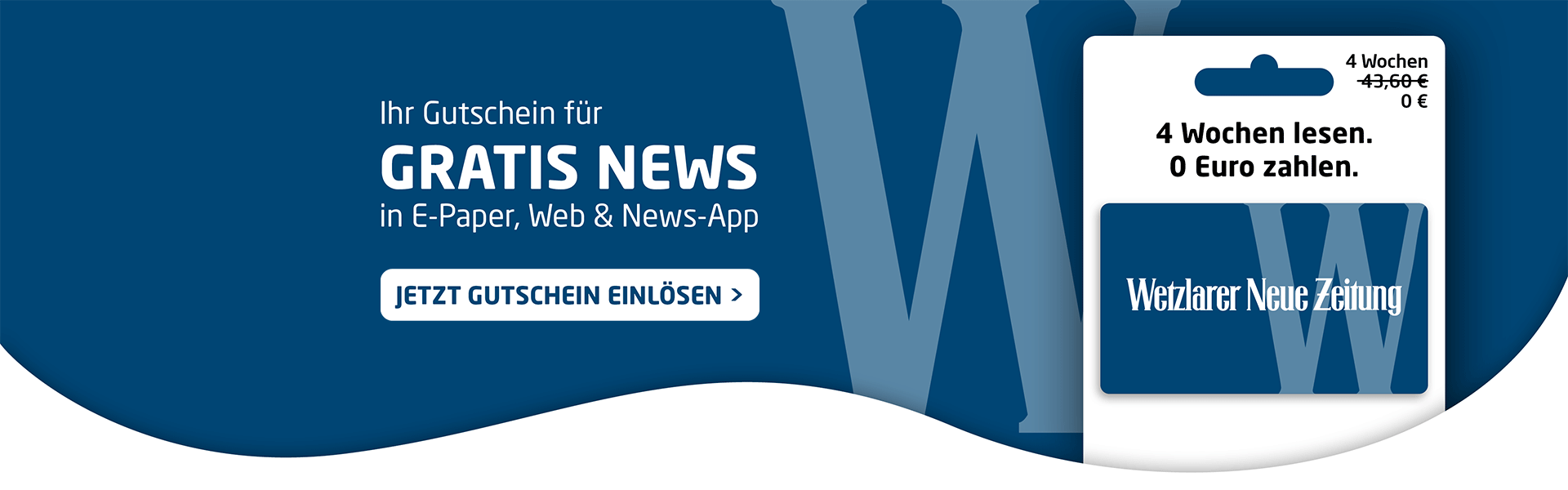 Link zum Angebot - Gutschein einlösen: 4 Wochen Gratis-News
