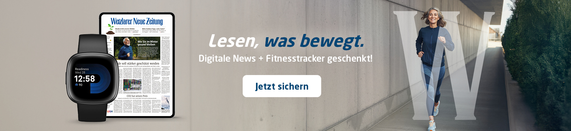 Link zum Angebot - Digitale News + Fitnesstracker geschenkt!