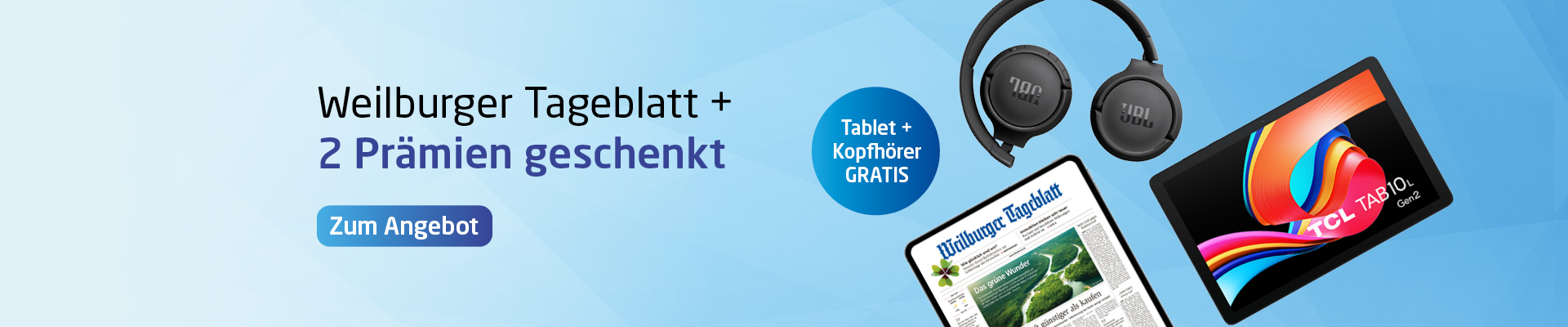 Link zum Angebot - Jetzt das Digitalpaket inklusive zwei gratis Prämien sichern.