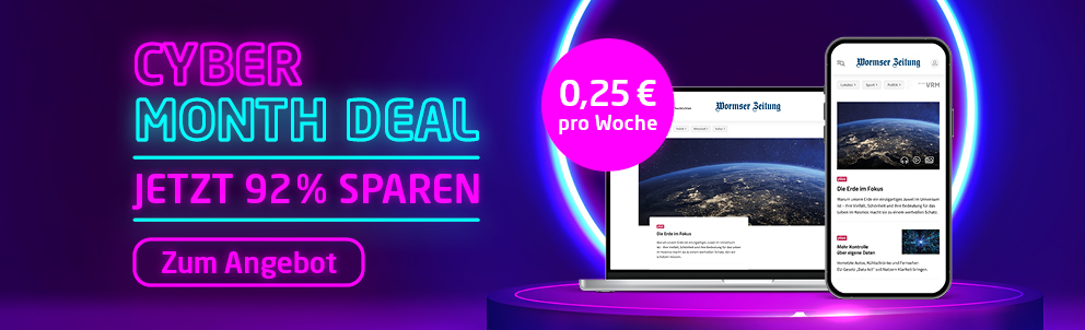 Link zum Angebot - Cyber Month: Alle News für nur 25 Cent pro Woche!