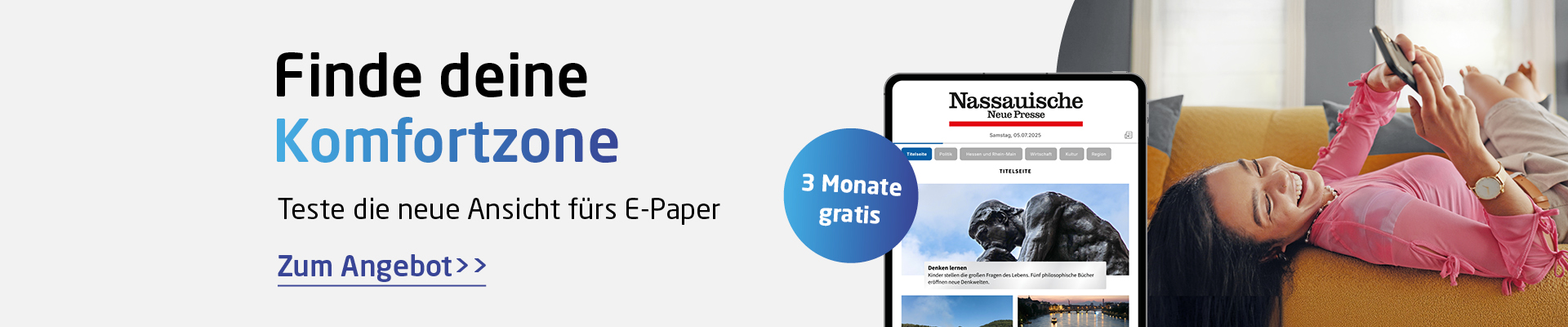 Die neue E-Paper-Ansicht 3 Monate gratis testen